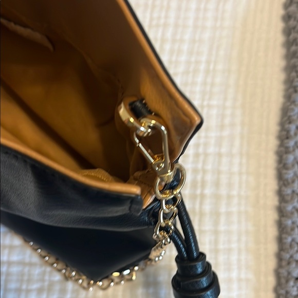 A New Day Black and Gold Crossbody Bag with Chain Strap - Picture 4 of 5